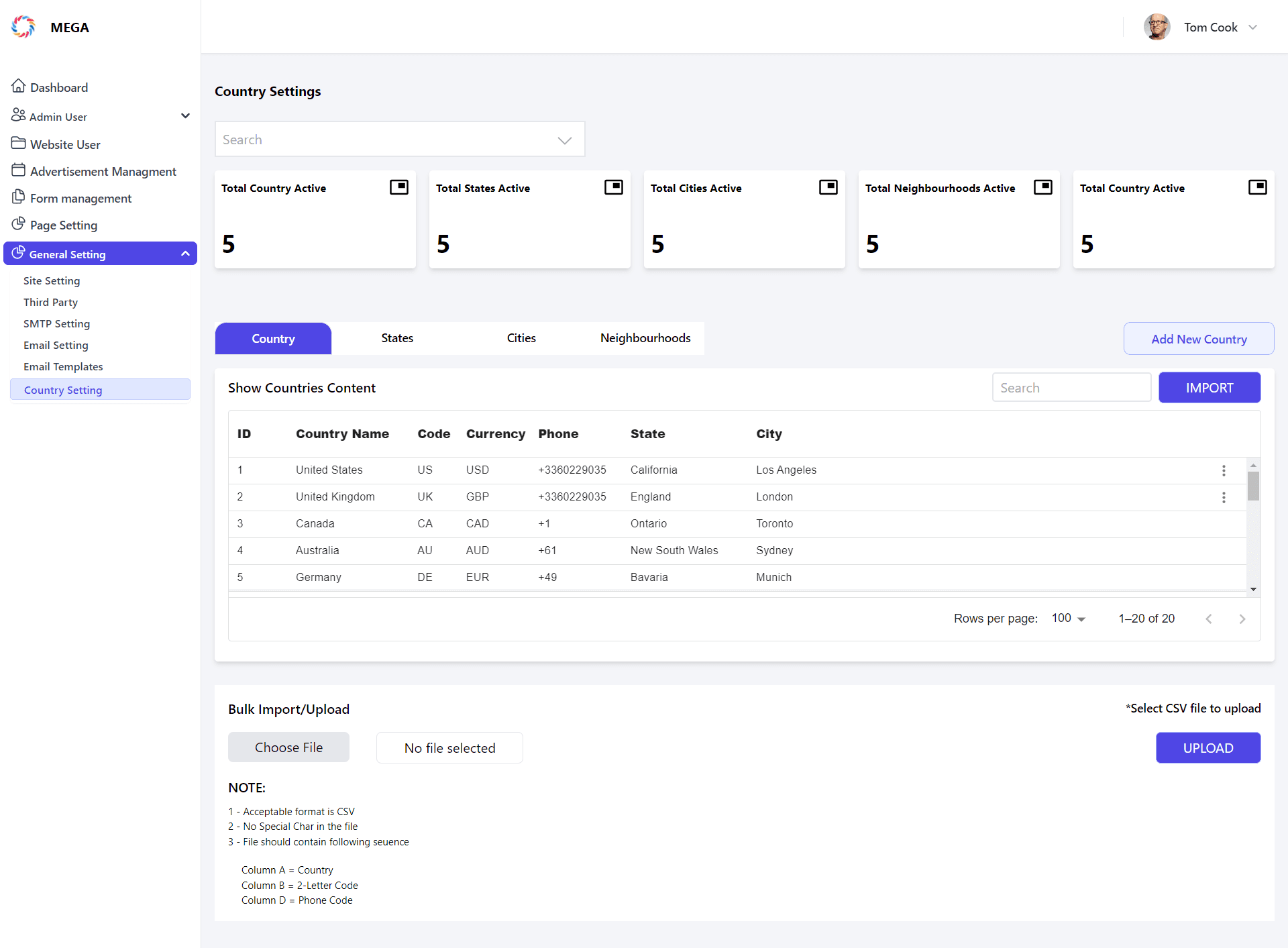 CRM Dashboard